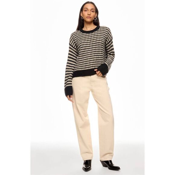 Madewell Pennant Mixed Pattern Pullover  XL - Picture 1 of 11